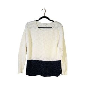 MADEWELL Eastbank Pullover Sweater in Colorblock L